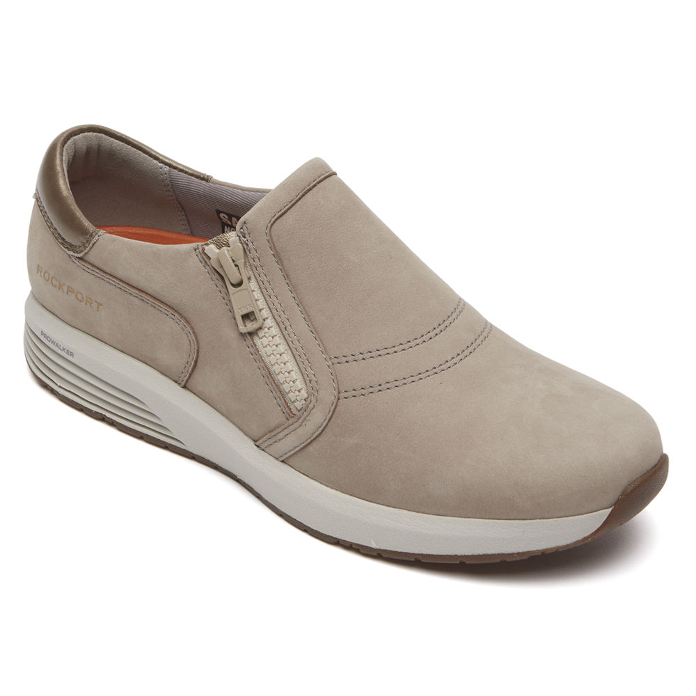 Zapatillas Rockport Mujer Mexico - Trustride Prowalker Slip-On Grises - IOWEB5912